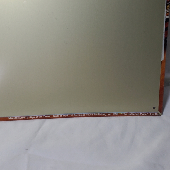 The Gathering Place Vtg 1999 Coca Cola Americana Retro Metal Sign - Picture 6 of 6